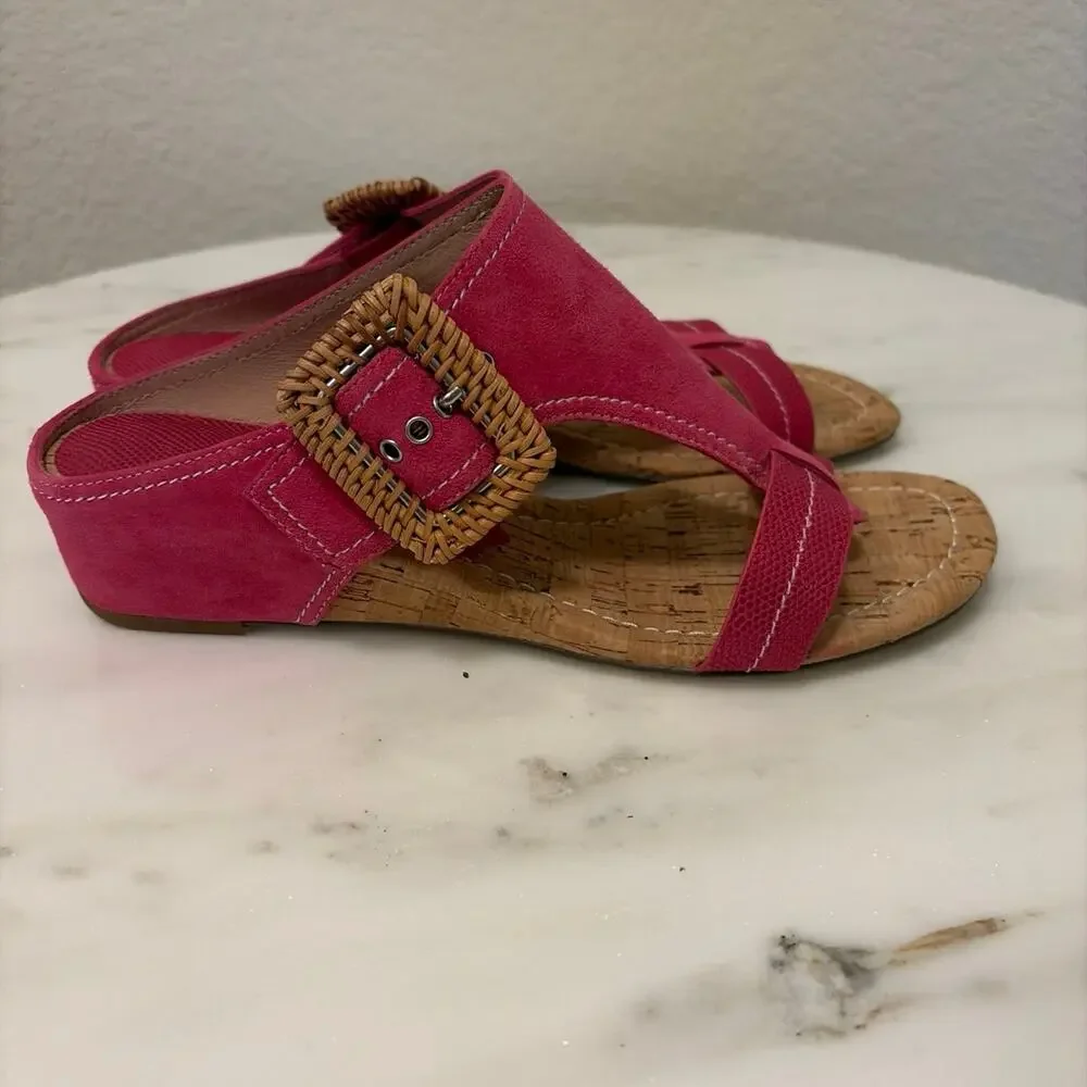 Donald Pliner Ofelia Hot Pink Wedge Sandal